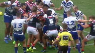 U20 Roosters Vs Bulldogs Brawl [upl. by Ahsoym]