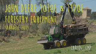 JOHN DEERE 1010E amp 1170E FORESTRY EQUIPMENT [upl. by Neetsuj]