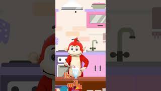 Milkshake Song forkids nurseryrhymes kidssongs milkshake hoctienganh monkeyjunior [upl. by Doehne296]