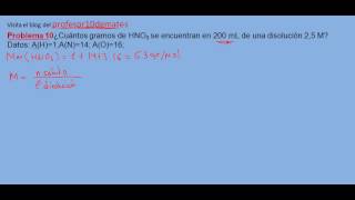 Ejercicios y problemas resueltos de disoluciones 10 [upl. by Neelyak]