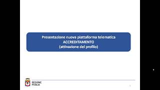 Registrazione ed Accreditamento su PugliaSemplice [upl. by Nonregla]