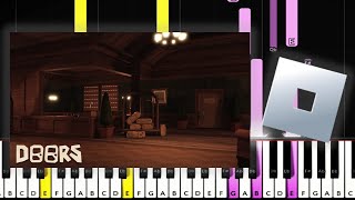 Roblox DOORS OST  Elevator Jam  Piano Tutorial [upl. by Okiram]