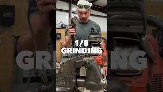 Sharpen Your Chainsaw with a Side Grinder under 60 Seconds [upl. by Ahsitneuq]