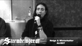 ALCEST Interview 2013 [upl. by Anihsat754]