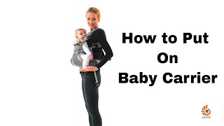 How Do I Put on 360 Baby Carrier  Ergobaby [upl. by Eremehc544]