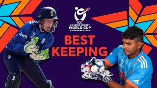 Recapping the Best Keeping moments  U19 CWC 2024 [upl. by Ahsiemal896]