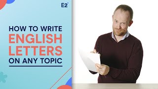 English Writing How to Write a LETTER on Any Topic [upl. by Chandra]