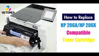 How to Install HP 206A HP206X Compatible Toner Cartridge [upl. by Ahsaeyt]