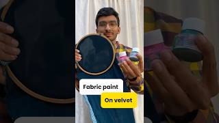 Fabric paint on velvet experimental video minivlog fashionuniversity fashion [upl. by Lennej]