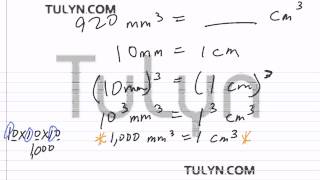 Conversion of Metric Units Cubic Millimeter to Cubic Centimeter [upl. by Eliam573]