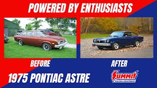 V8Swapped 1975 Pontiac Astre  Powered by Enthusiasts [upl. by Aicelet84]