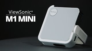 ViewSonic M1 mini vidéoprojecteur cinéma de poche LED avec hautparleurs JBL [upl. by Arraes]