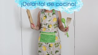 Cómo hacer un delantal de cocina  ACERICO TELAS [upl. by Ettelrac440]