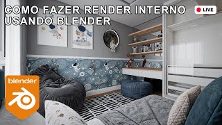 Como fazer RENDER INTERNO com BLENDER feat DubiRender [upl. by Hanoj]