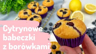 Babeczki borówkowe z nutą cytryny 🫐 Krok po kroku Ciastkożercy❤️ [upl. by Norty]