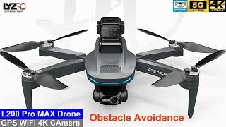 L200 Pro MAX Obstacle Avoidance 2Axis Gimbal 4K Brushless Drone – Just Released [upl. by Zampino]