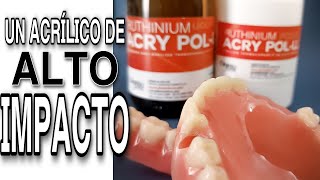 PRÓTESIS DENTAL DE ACRÍLICO PASO A PASO  Acrílico de alto impacto AcryPolll [upl. by Ybur801]