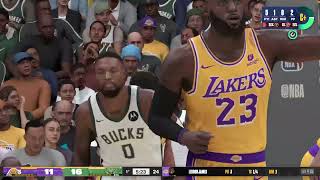 RIMONTA DA 15 full gameplay ita lakers vs buks kingbonny 1982 anti meta carriera nba 2k24 36 pt 17a [upl. by Drice417]