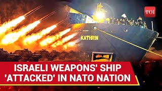 Hundreds Storm Ship With Israeli Weapons In NATO Nation No Zionism In Our Ports [upl. by Eudoca]