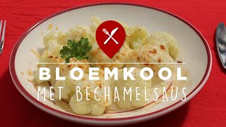 Bloemkool met béchamelsaus en Gruyère kaas [upl. by Demmahom91]