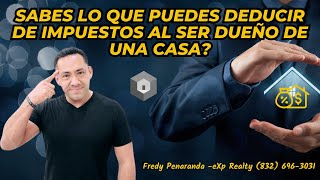 Lo que puedes deducir de impuestos al ser dueño de una casa 🏡👉💰 [upl. by Nnaasil553]