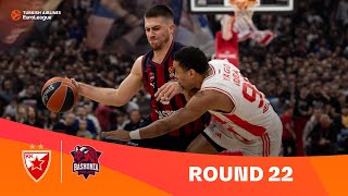 ZvezdaBaskonia  Round 22 Highlights  202324 Turkish Airlines EuroLeague [upl. by Duval]