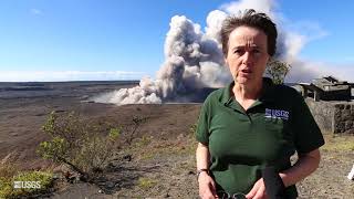 USGS Status Update of Kīlauea Volcano  May 14 2018 [upl. by Ardnuassak492]