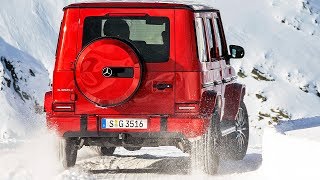 2021 Mercedes GCLASS DIESEL – Test on Snow [upl. by Amik]