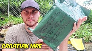 Tasting Croatian MRE Meal Ready to Eat [upl. by Ezarra]