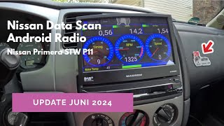 Nissan Data Scan auf Android Radio im Nissan Primera P11 STW [upl. by Bowrah]