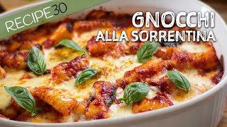 Gnocchi Sorrentina with tomato basil sauce made from scratch [upl. by Helgeson]