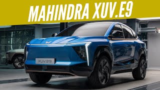 2025 Mahindra XUV E9 Electric Coupe SUV Concept  First Look  Walkaround  AUTOBICS [upl. by Stanton]