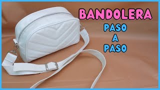 Como hacer una cartera Bandolera paso a paso  moldes para descargar PDF gratis [upl. by Gwenore]