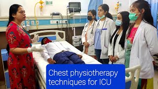 chest physiotherapy for ICUby Dr Shilpi Gupta Breathing exercises for Icu patients [upl. by Sualocin]