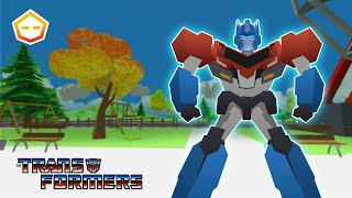 Optimus Prime Transformer in Dude Theft Wars [upl. by Anialem]