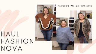 HAUL DE SUETERS DE FASHION NOVA CURVE [upl. by Baillieu]