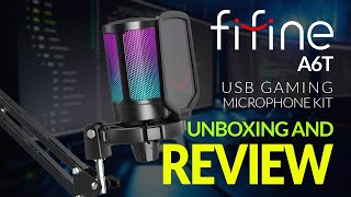 Fifine A6T USB Microphone Review  The Game Changer for Content Creators [upl. by Ttreve]