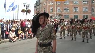 PARADE TO RUN FANFARA BERSAGLIERI DI BEDIZZOLE QUEBEC CITY CANADA [upl. by Ednew]