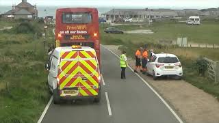 Brighton and Hove bus 13X taking the Beachy Head amp Birling Gap loop 17Aug21 [upl. by Marino]