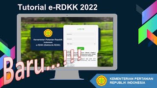 BARU TUTORIAL INPUT eRDKK TAHUN 2022 [upl. by Schlicher847]