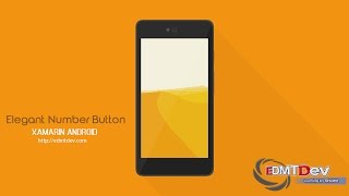 Xamarin Android Tutorial  Elegant Number Button [upl. by Aluin722]