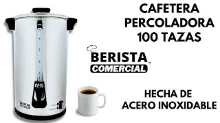 Cafetera Percoladora Berista Comercial Prepara 100 Tazas de Café 45 Minutos Elegancia y Eficiencia [upl. by Zorine]