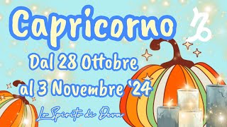 Capricorno ♑️28 Ottobre3 Novembre ‘24 previsionisettimanali tarocchiinterattivi capricorno [upl. by Ailisab]