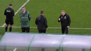 Celtic 4  Hibs 2  Neil Lennon Goal Celebrations  20 October 2018 [upl. by Zielsdorf]