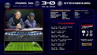 Match Center  Paris SaintGermain vs Strasbourg [upl. by Ardnassela]