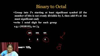 Binary to Octal amp Hexadecimal  Number System  VHNSNCollege Autonomous [upl. by Assetak]