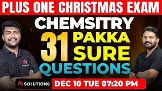 1 CHEMISTRY CHRISTMAS EXAM I 31 PAKKA SURE QUESTIONS  MS SOLUTIONS [upl. by Thurlow]