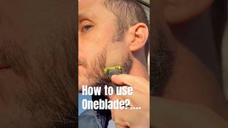 How to shave using OneBlade beard shaver trimmer 👆LINK 👆 [upl. by Asylem868]