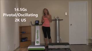 Hypervibe vs VibroGym Power Plate GForce Value Comparison [upl. by Nielson]