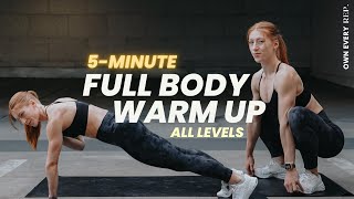 5 Min Dynamic Warm Up amp Mobility  For Gym amp Home Workouts  Follow Along No Talking [upl. by Armalda]